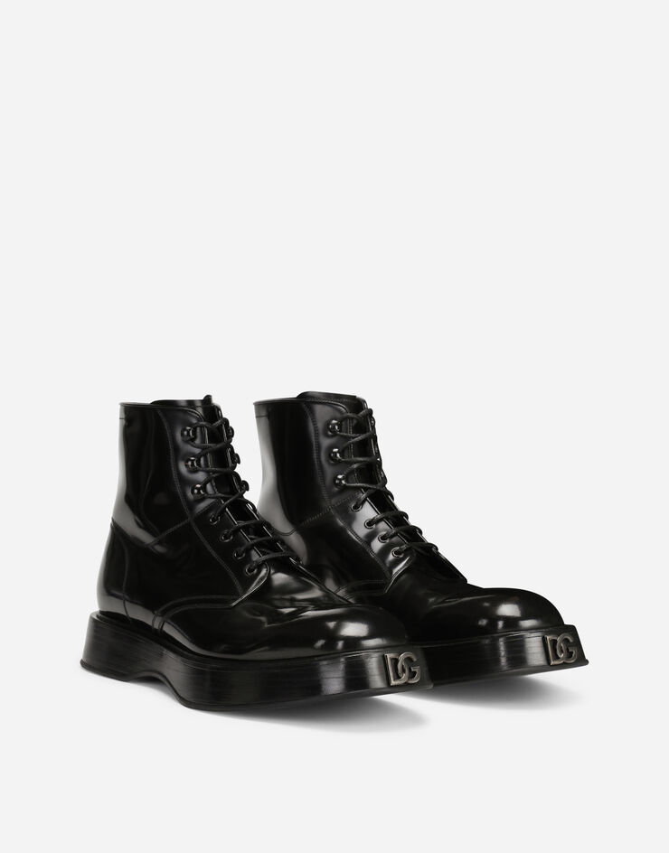 Dolce & Gabbana Brushed calfskin ankle boots Noir A60419A1203