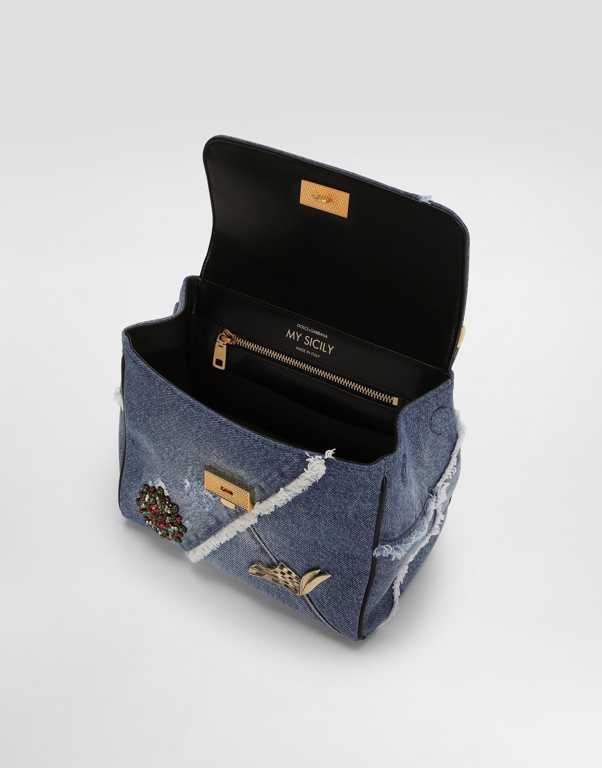 My Sicily denim handbag in Multicolor for Women