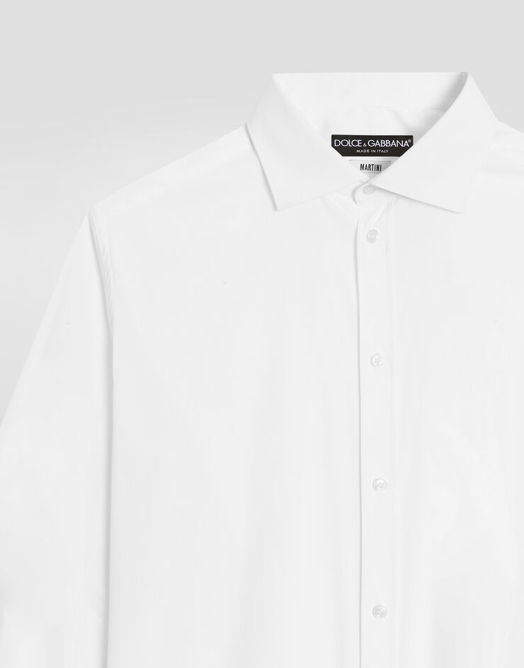 Dolce & Gabbana Striped poplin martini shirt Dolce & Gabbana Striped poplin martini shirt White G5OI6TFUMRY