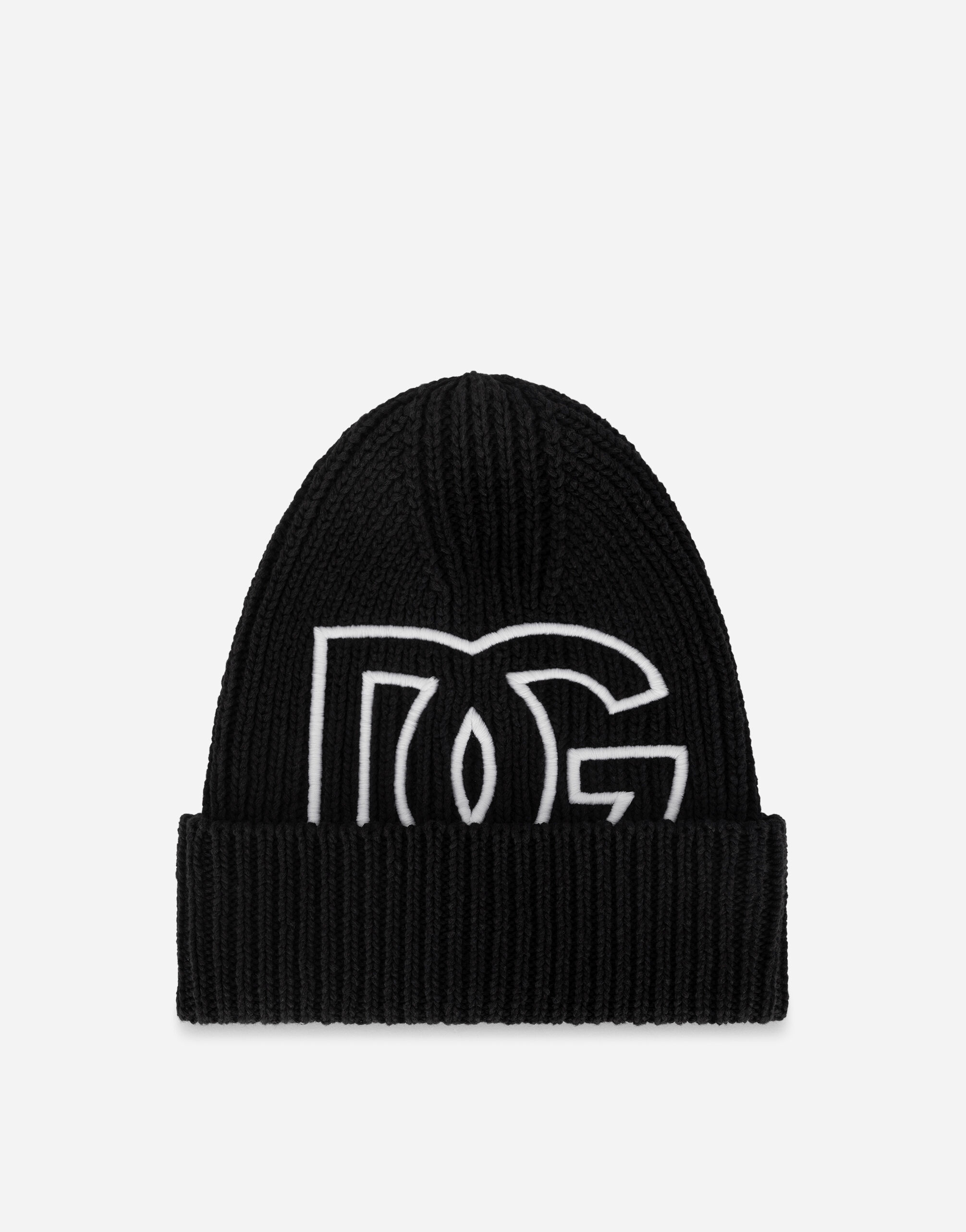マルチカラーのメンズ ニットキャップ コットン DGパッチ | Dolce&Gabbana®