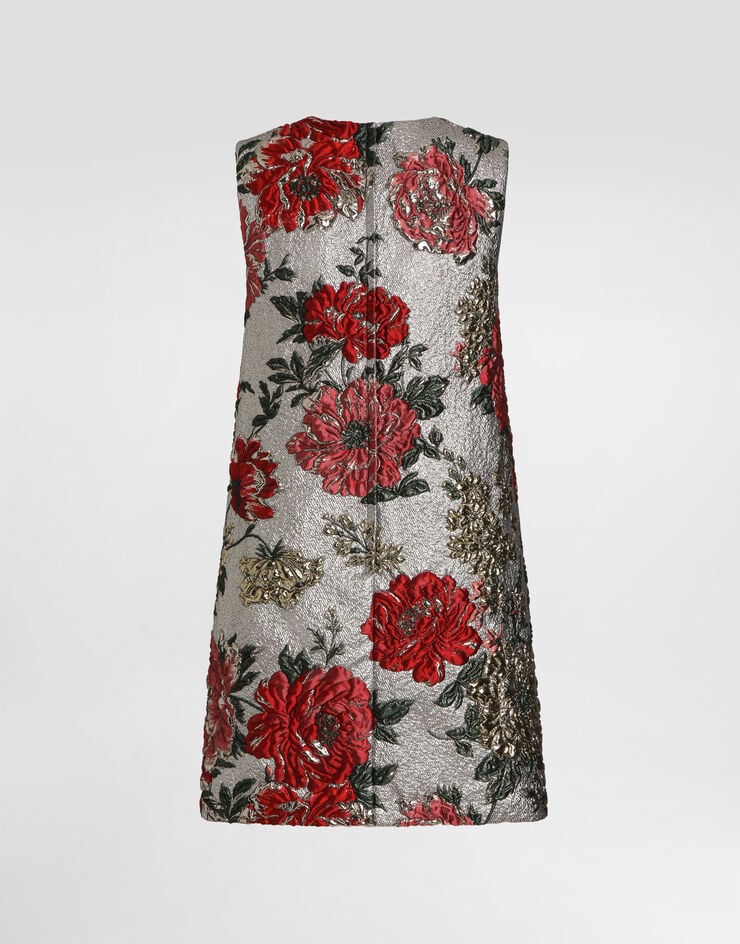 Dolce & Gabbana Floral jacquard dress Multicolor F6AMRTHJMRI