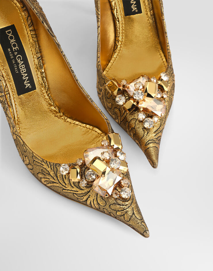 Dolce & Gabbana Pumps in ramage brocade Gold CD2012A0436
