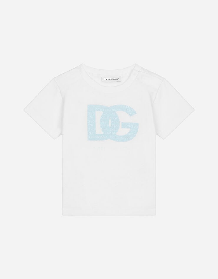 Dolce & Gabbana DG 徽标平纹针织 T 恤 白 L1JT7WG7L5O
