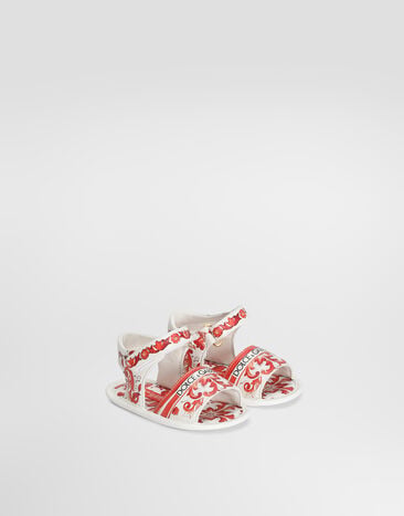 Dolce & Gabbana Majolica-print lambskin sandals Multicolor DK0157AV210