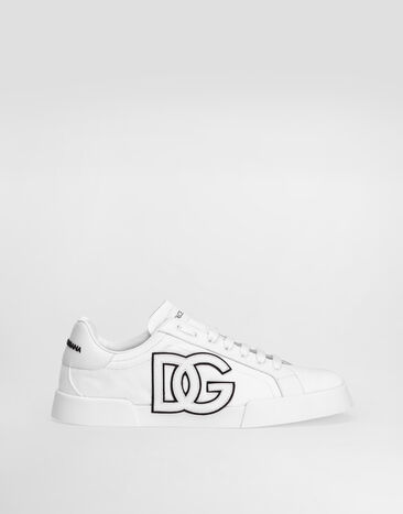 Dolce & Gabbana Portofino light strobel sneakers in canvas and calfskin Multicolor CS2343AE629