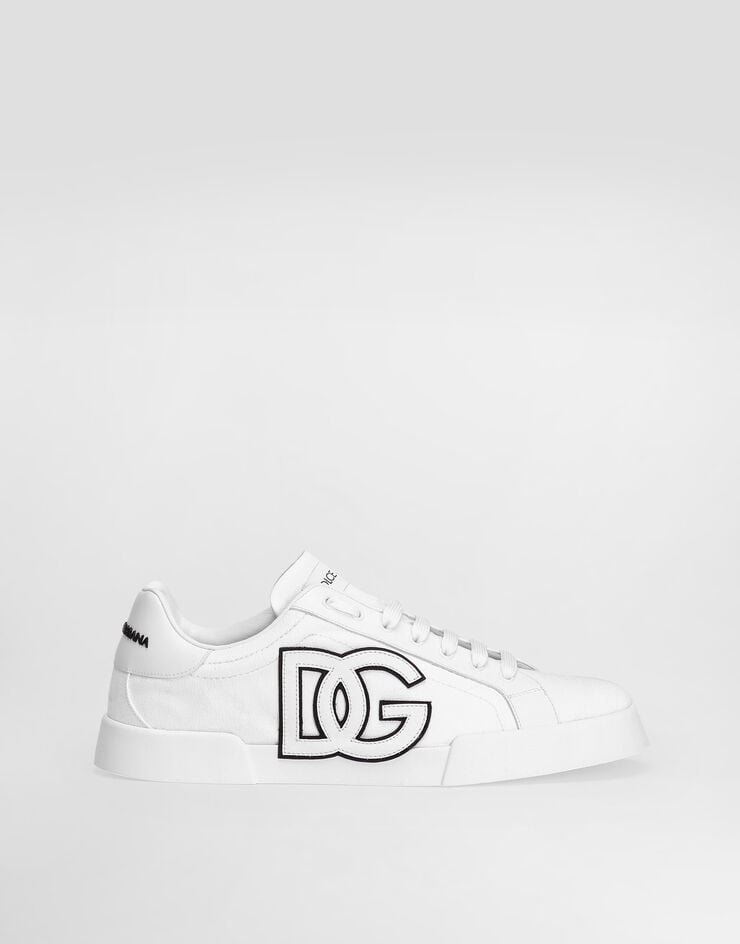 Dolce & Gabbana Portofino light strobel sneakers in canvas and calfskin Multicolor CS2343AE629