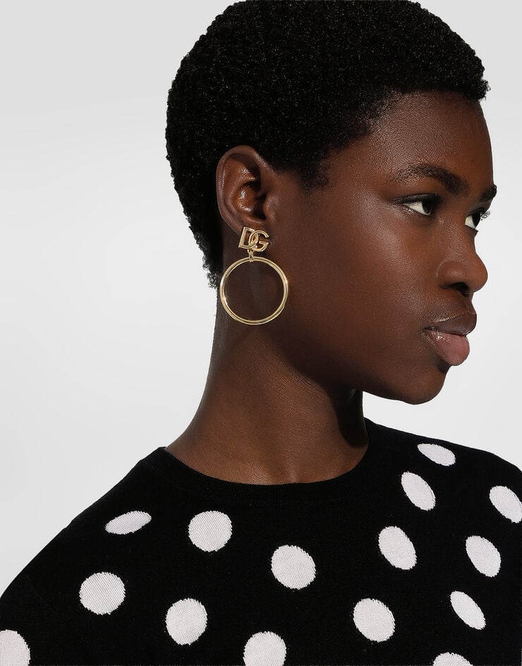 Dolce & Gabbana Hoop earrings with DG logo Dolce & Gabbana Hoop earrings with DG logo Gold WEQ6M3W1111