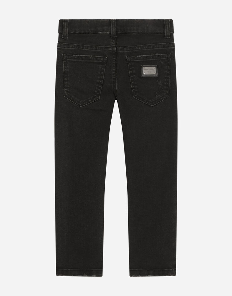 Dolce & Gabbana Jeans in denim stretch nero lavato Nero L42F15LDB05