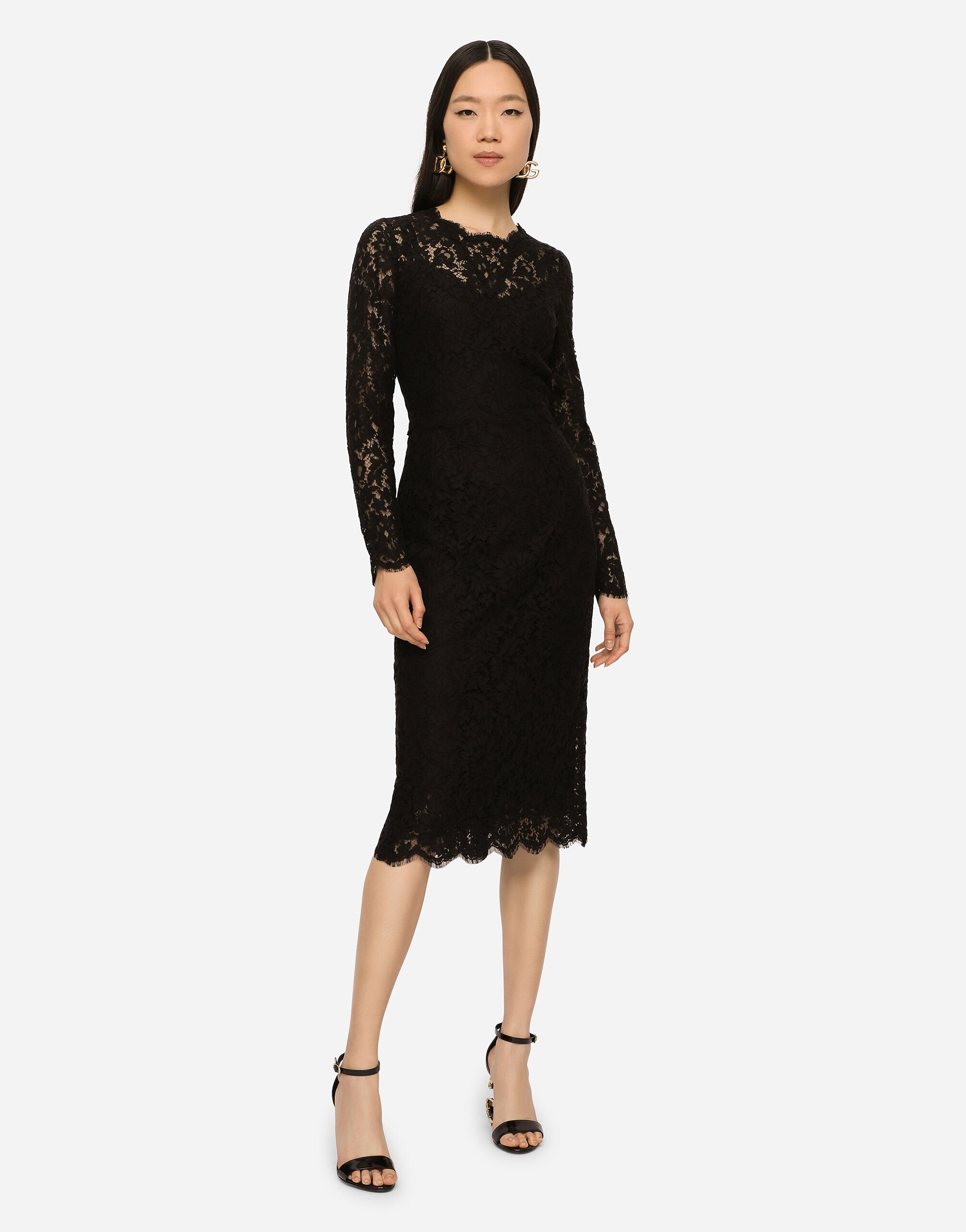 Calf length store lace dress