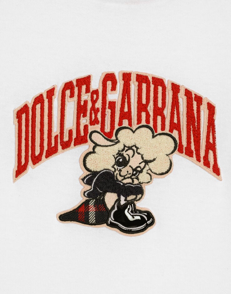 Dolce & Gabbana Jersey t-shirt with logo  L5JTNJG7P7D