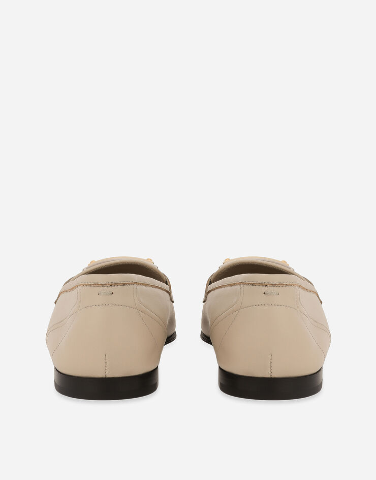 Dolce&Gabbana Calfskin loafers Beige A50483AE102
