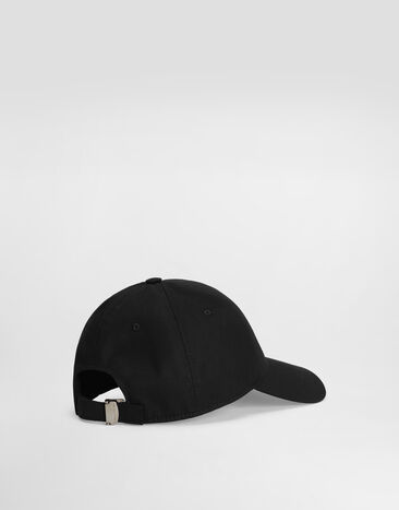 Dolce & Gabbana Casquette de base-ball en drill Black GH590ZGK065