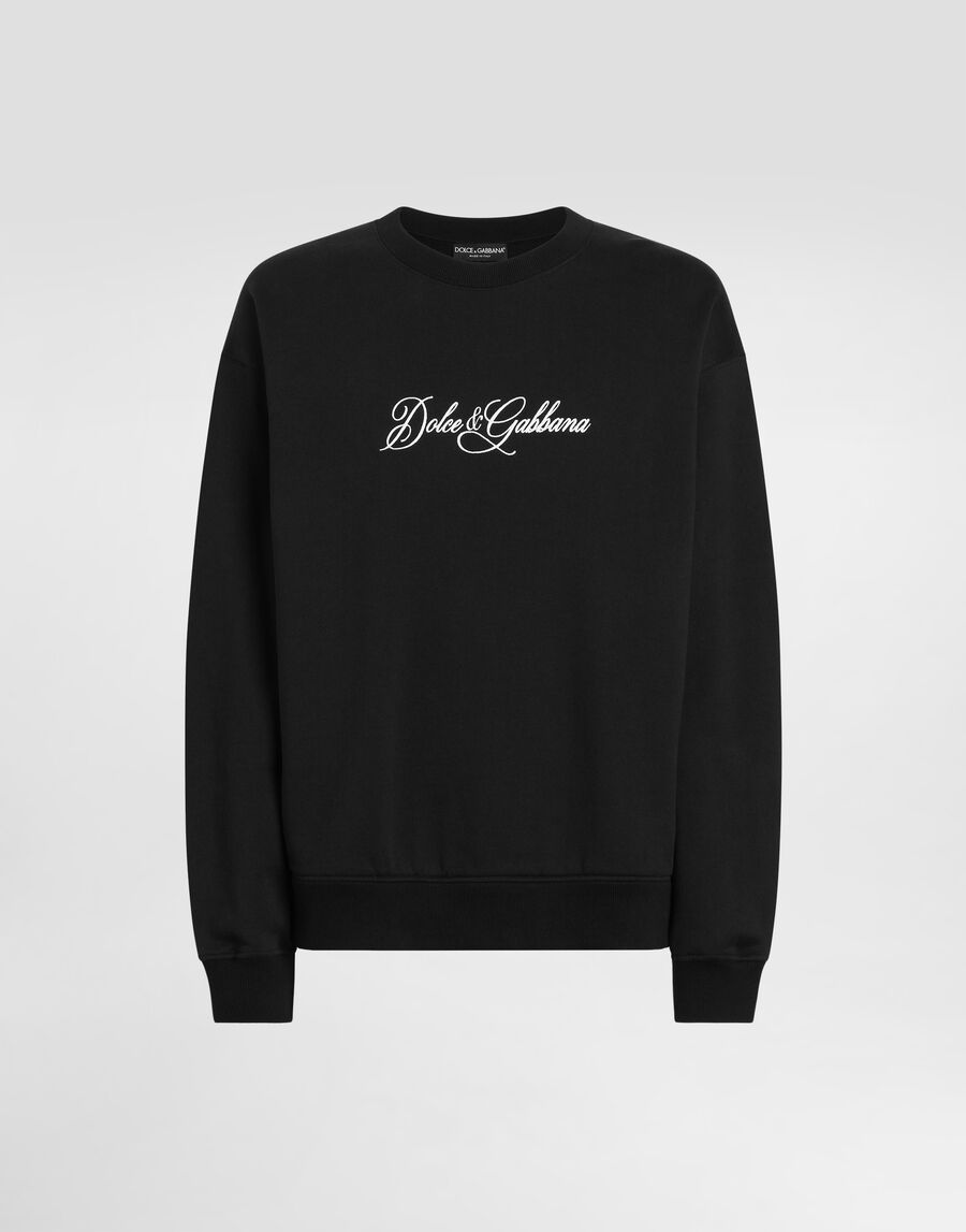 Cotton sweatshirt with logo