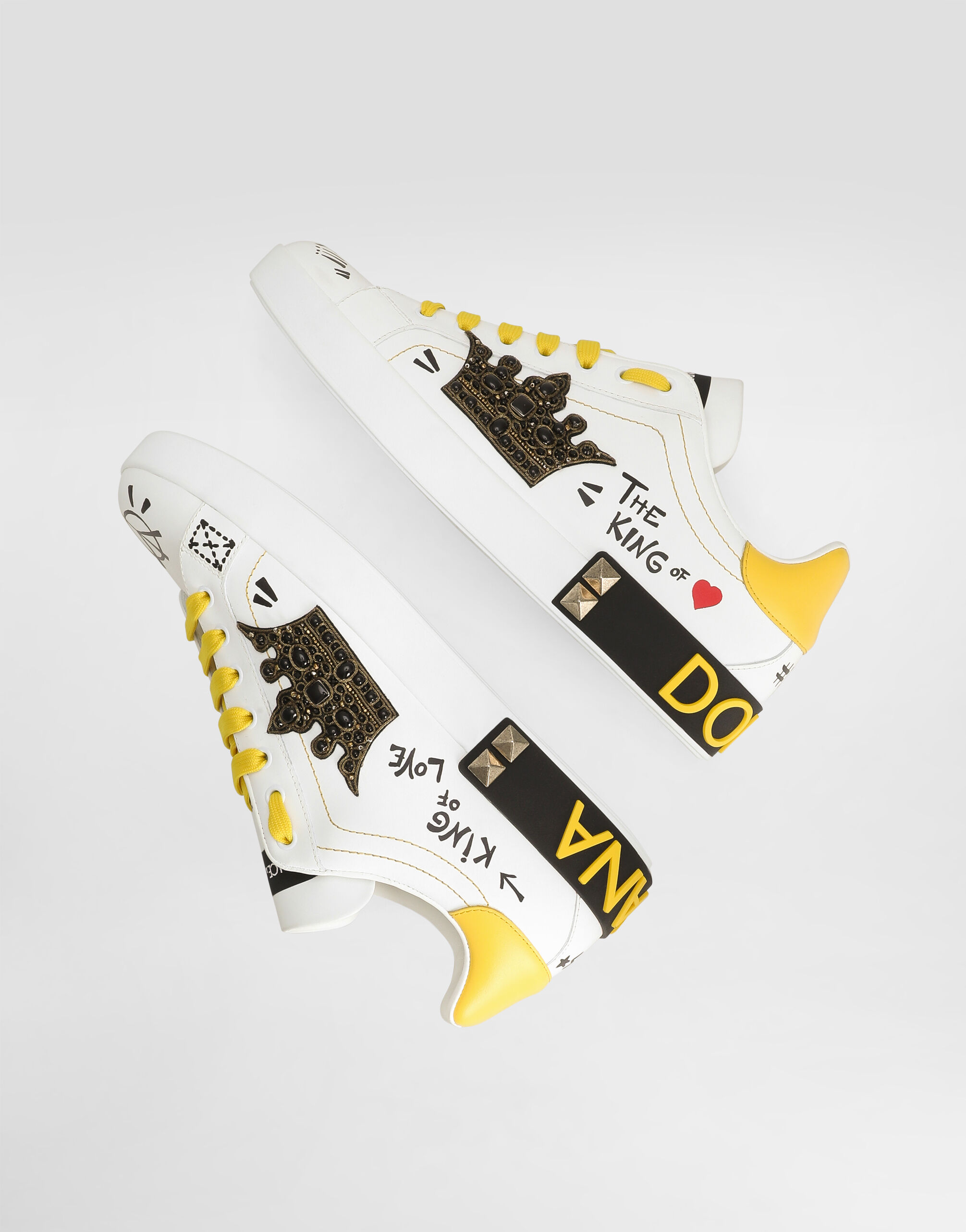 Portofino nappa calfskin sneakers in Multicolor for Men