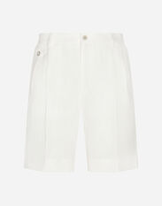 Dolce & Gabbana Linen shorts Black G4HXATG7ZXD