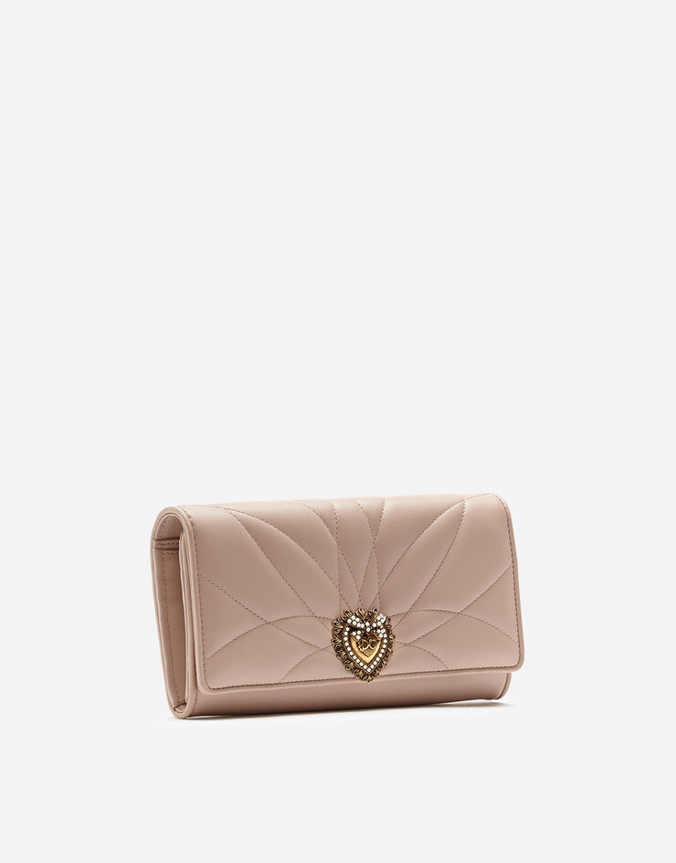 Dolce & Gabbana Large continental Devotion wallet Pale Pink BI1268AV967