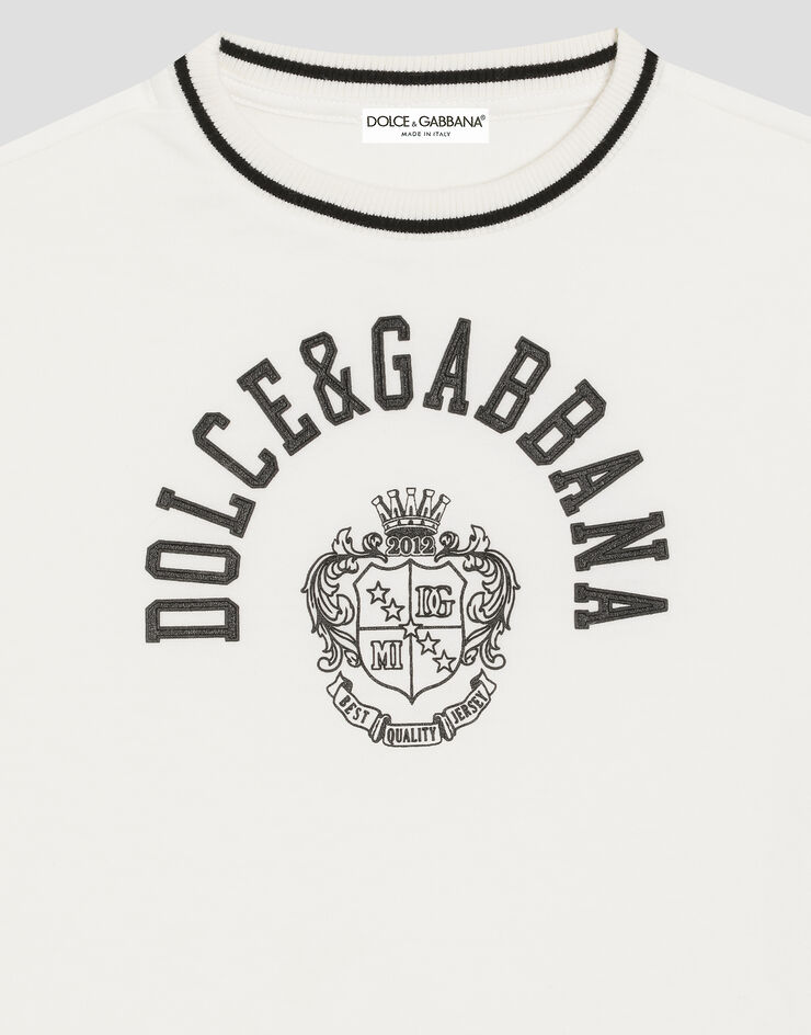 Dolce & Gabbana Jersey t-shirt with print White L4JTHVG7PTO
