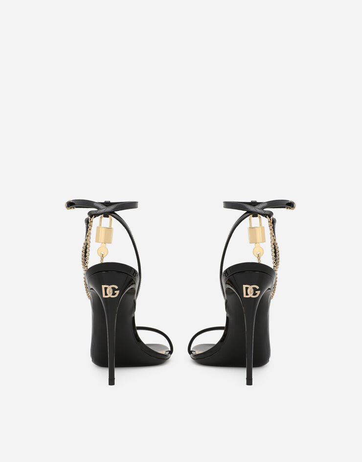 Dolce&Gabbana 페이턴트 가죽 샌들 멀티 컬러 CR1615A1471
