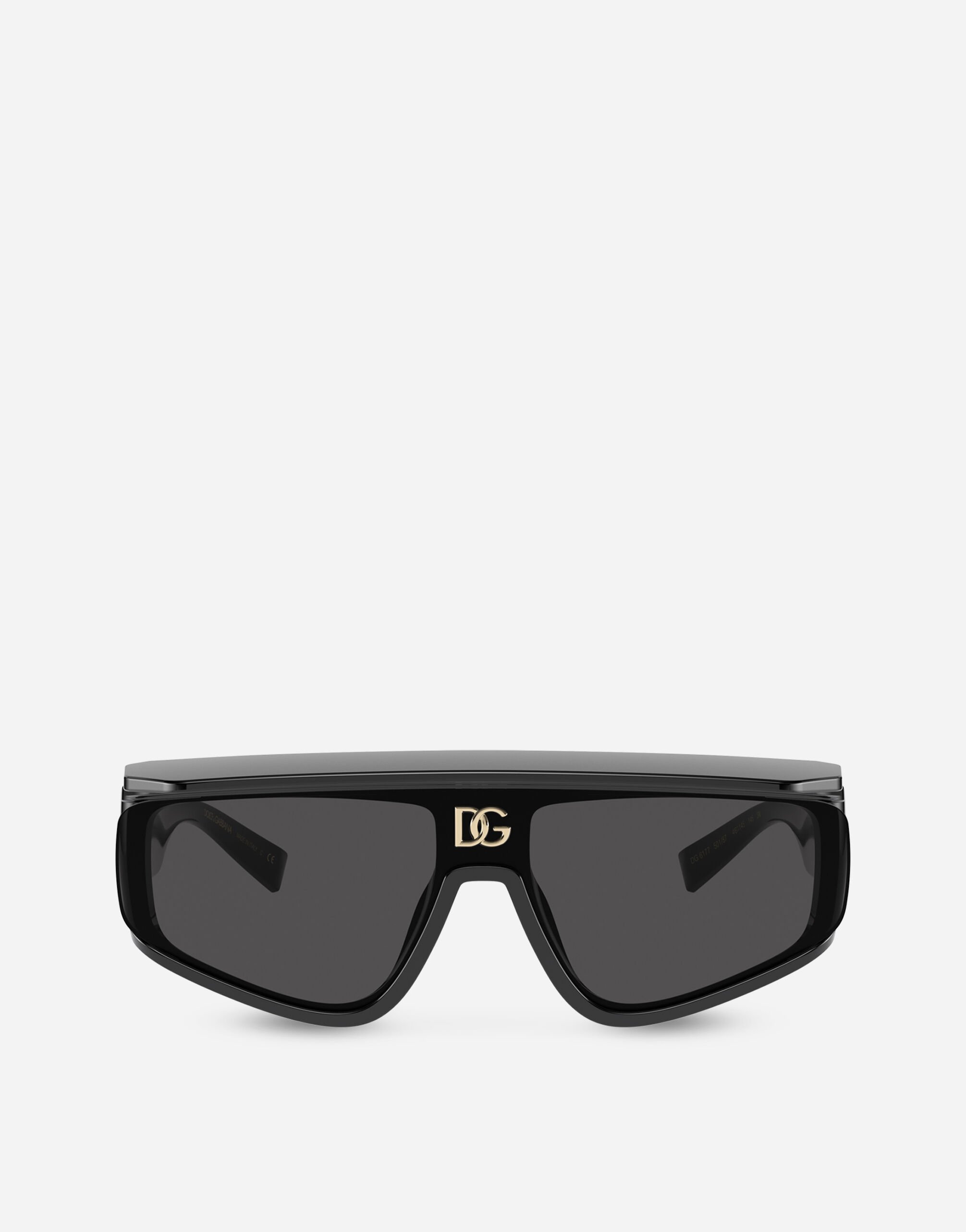 Dolce & Gabbana Gafas de sol DG crossed Negro y dorado VG2285VM281