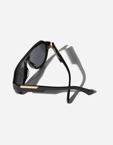 Dolce & Gabbana Mirror Logo Sunglasses Black VG446FVP187