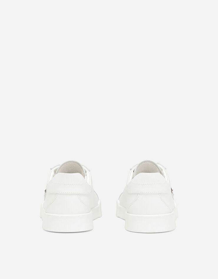 Dolce & Gabbana Sneaker Portofino Vintage aus Kalbsleder Weiss DA5183A3444