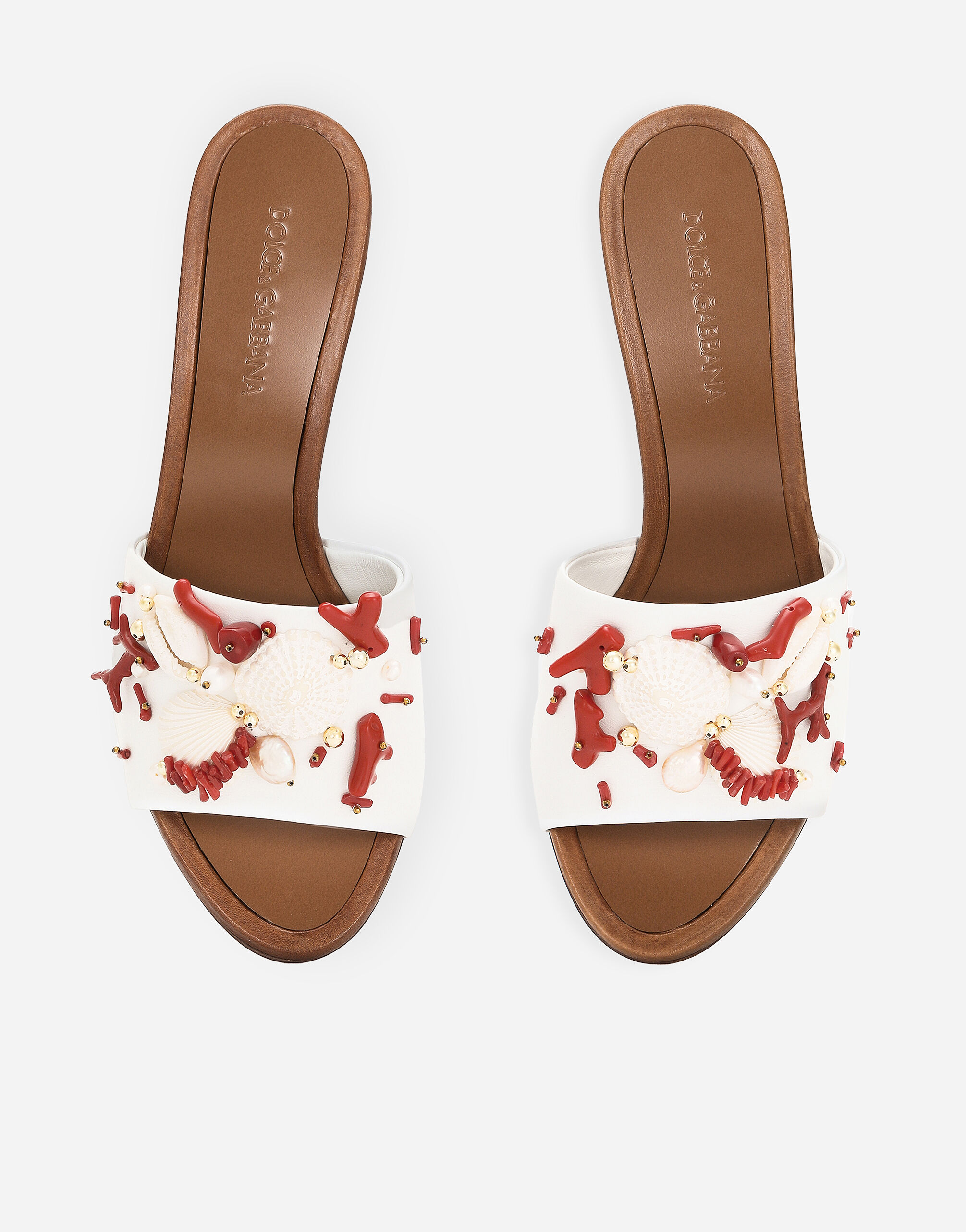 サンダル・ミュール DOLCE & GABBANA - EMBROIDERED SLIDES Embroidered slides in Multicolor for Women | Dolce&Gabbana® US