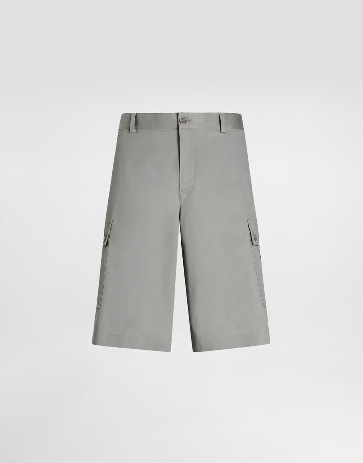 Dolce & Gabbana Cargo-Bermudas aus Baumwolle Grau GP0Y3TFUFNV