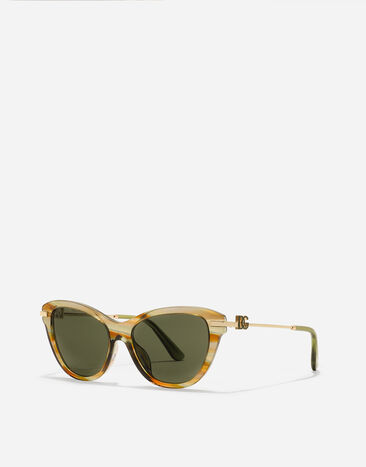 Dolce & Gabbana DG Glow Sunglasses Striped green transparent VG4534VP571