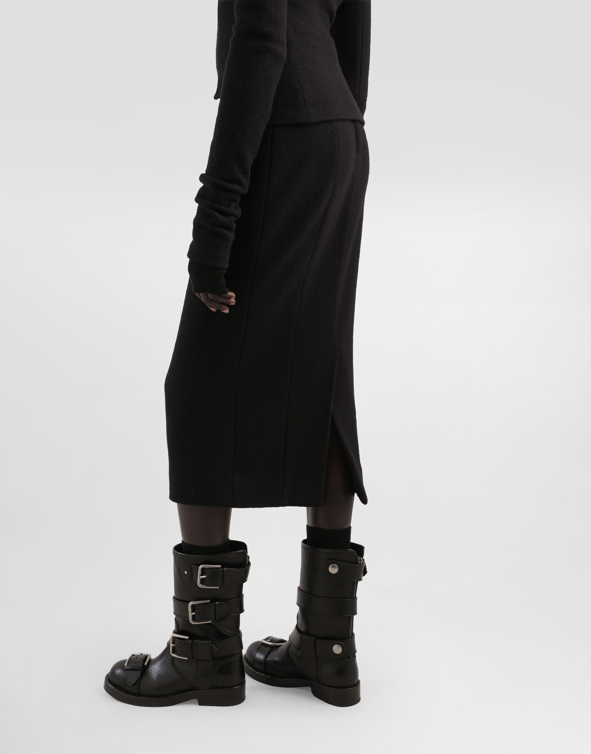 DOLCE & GABBANA ニットパンツ ブラック 48 キレイめ 上品 DOLCE&GABBANA（ドルチェ & ガッバーナ） ドルガバ パンツ スラックス