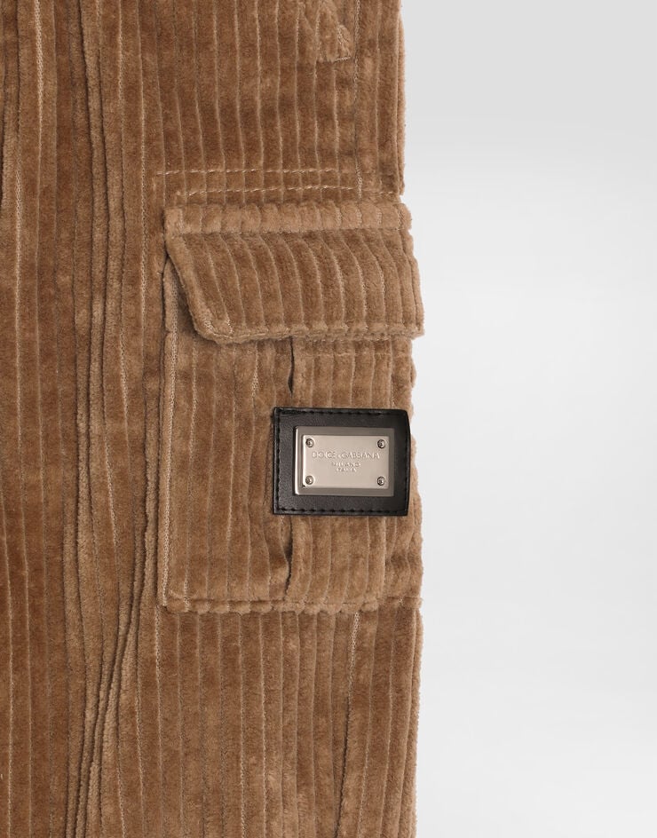 Dolce & Gabbana Velvet trousers Beige L15P08FUWDU