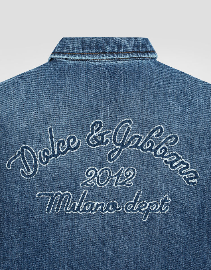 Dolce & Gabbana Dolce&Gabbana 로고 데님 셔츠 멀티 컬러 L44S32LDC94