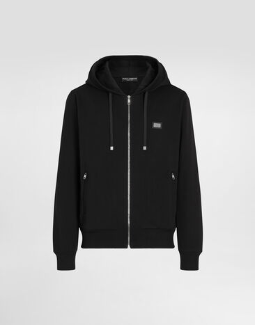 Dolce & Gabbana Sweatshirt in cotton jersey Black G9IF0TG7JYX