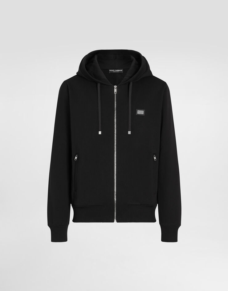 Dolce & Gabbana Sweatshirt in cotton jersey Black G9IF0TG7JYX