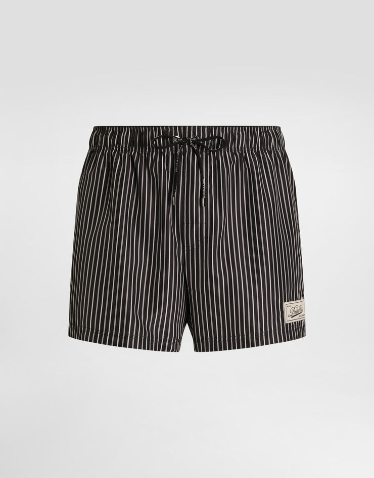Dolce & Gabbana Stripe-print short swim boxers Multicolor M4F34TISMK0