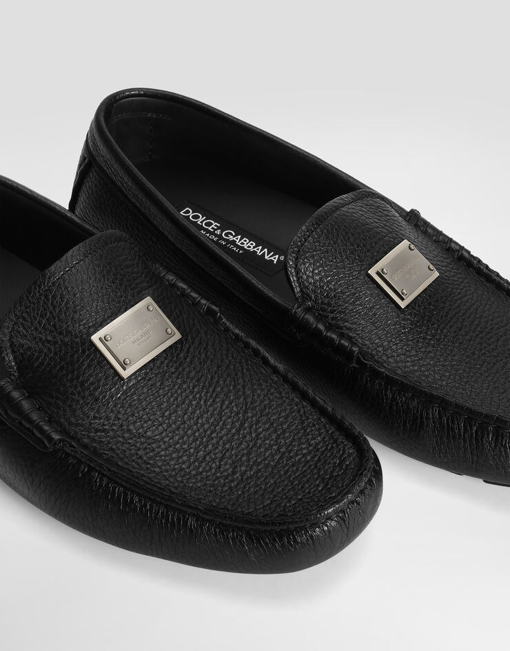 Dolce & Gabbana Deerskin driver shoes Black A50596A8034