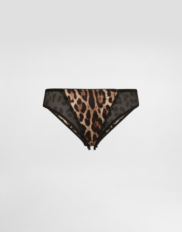 Dolce & Gabbana Leo-print satin briefs Dolce & Gabbana Leo-print satin briefs Print O2F20TON08D