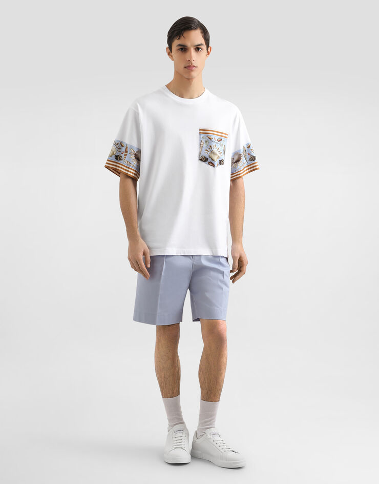 Dolce & Gabbana jersey t-shirt with print White G8SB2TG7PJO