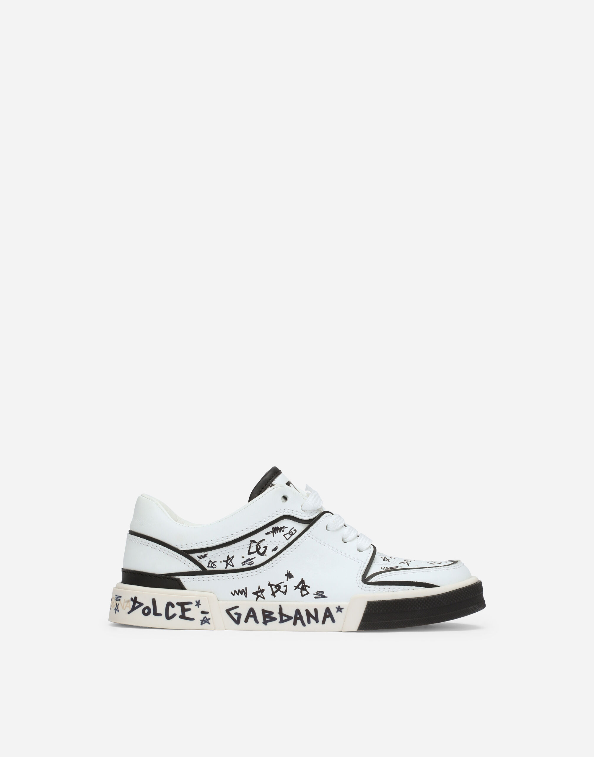 Graffiti print New Roma sneakers in Multicolor for Dolce Gabbana US
