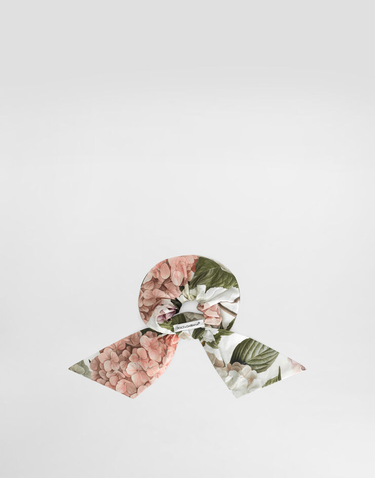 Dolce & Gabbana Hydrangea-print poplin scrunchie Multicolor LB7A19HS5T6