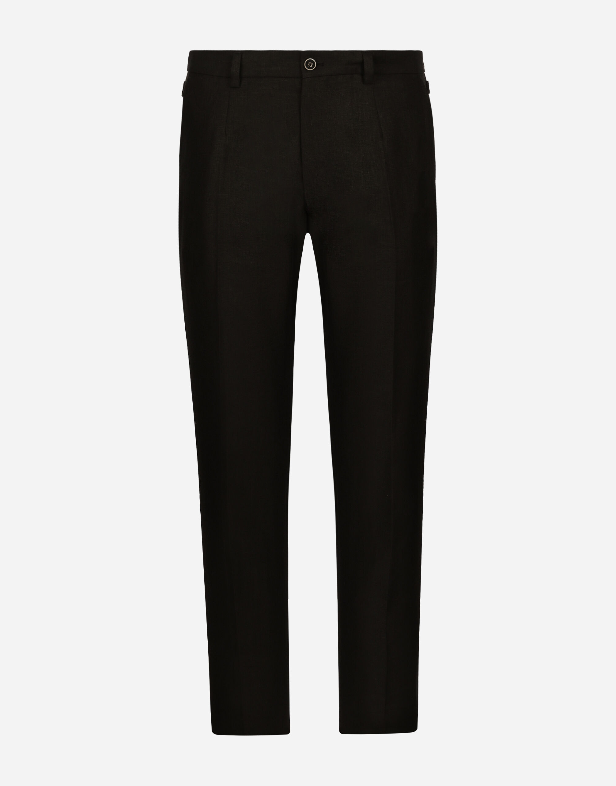 Dolce & Gabbana Linen pants Black G4HXATG7ZXD