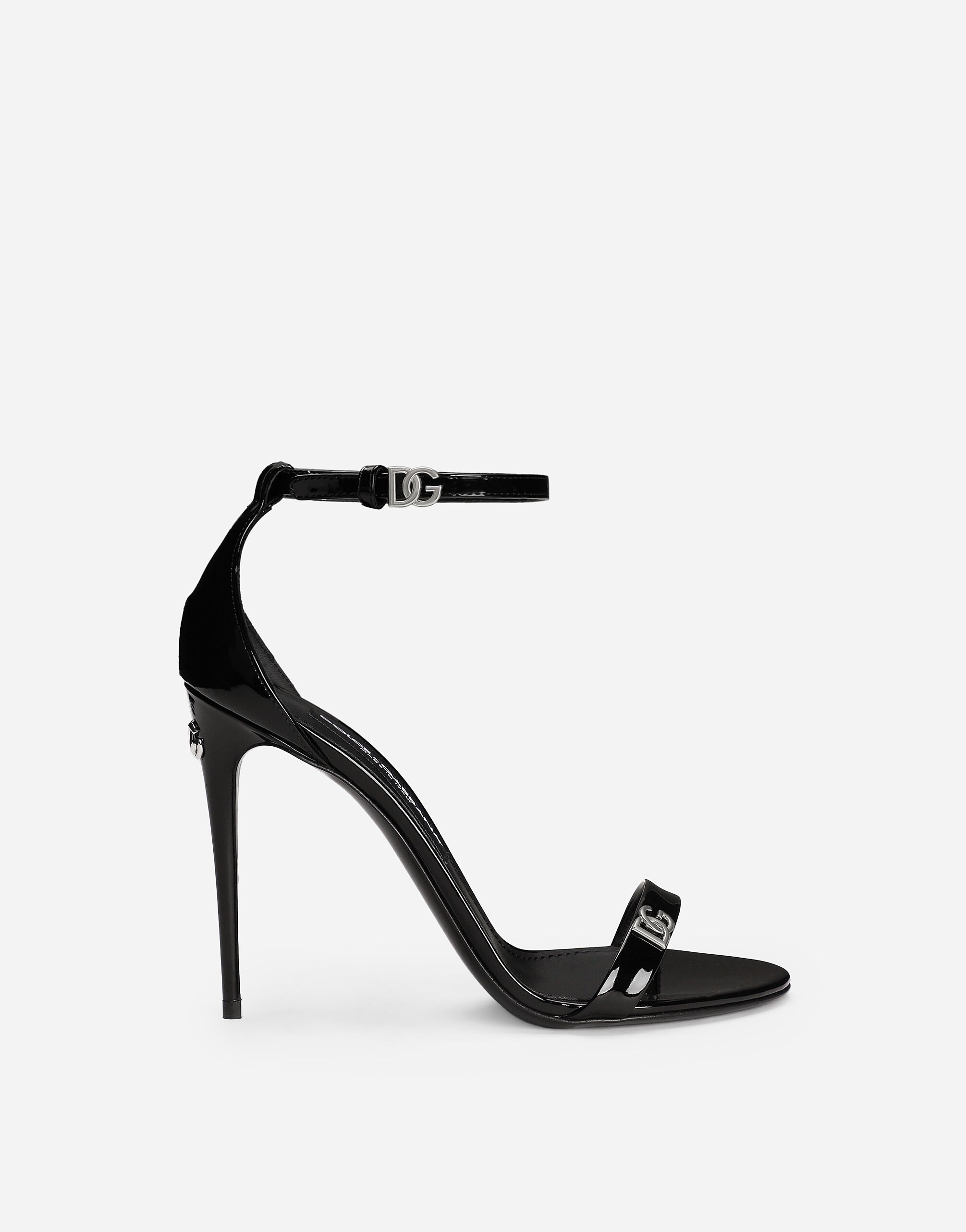 ブラックのウィメンズ Patent leather sandals | Dolce&Gabbana®