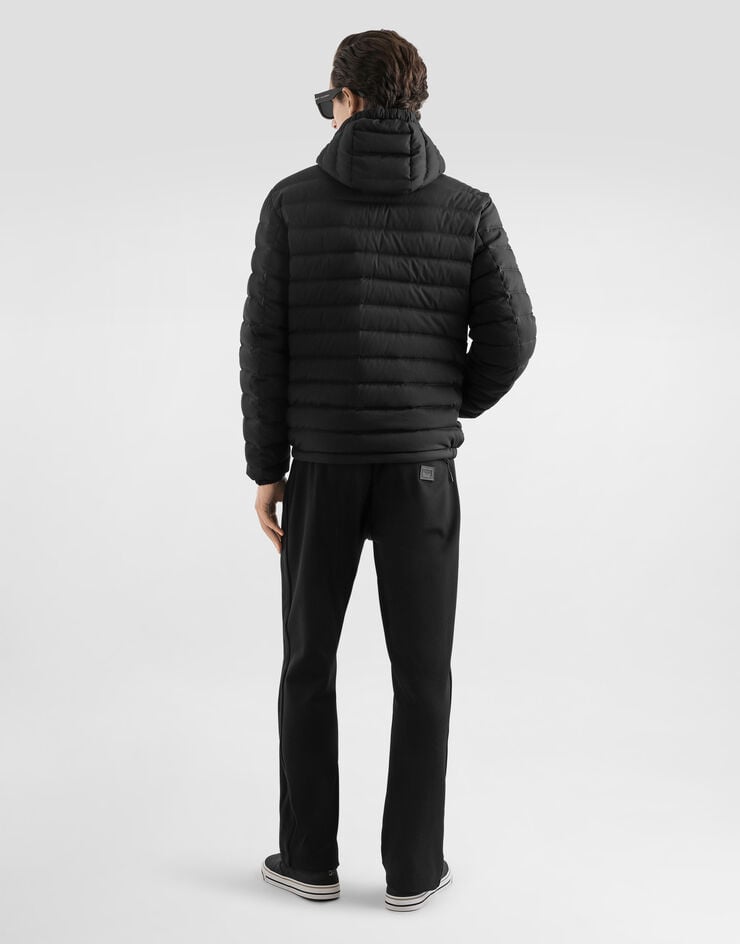 Dolce & Gabbana Hooded padded jacket Black G9BCETFUS0D