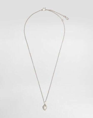 Dolce & Gabbana Collar con colgante de corazón Plateado WNS8S1W1111