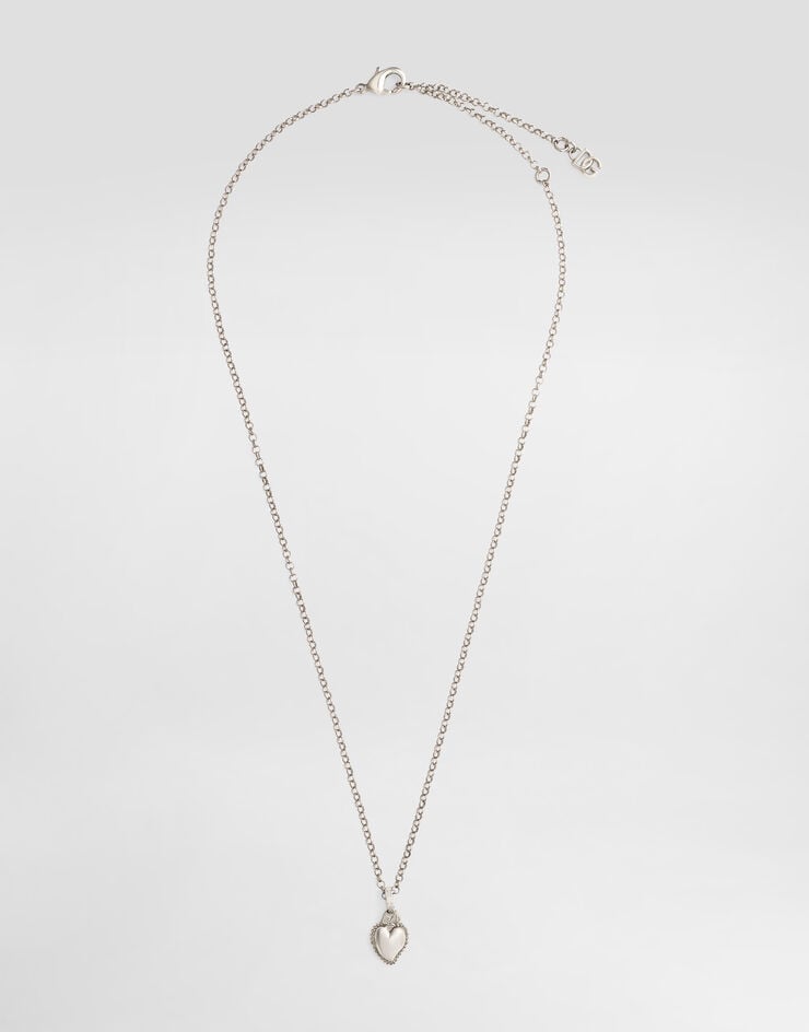 Dolce & Gabbana Collar con colgante de corazón Plateado WNS8S1W1111