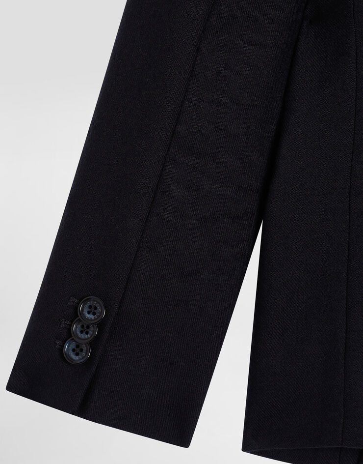 Dolce & Gabbana Single-breasted jacket in wool Blue L41J86FU28G