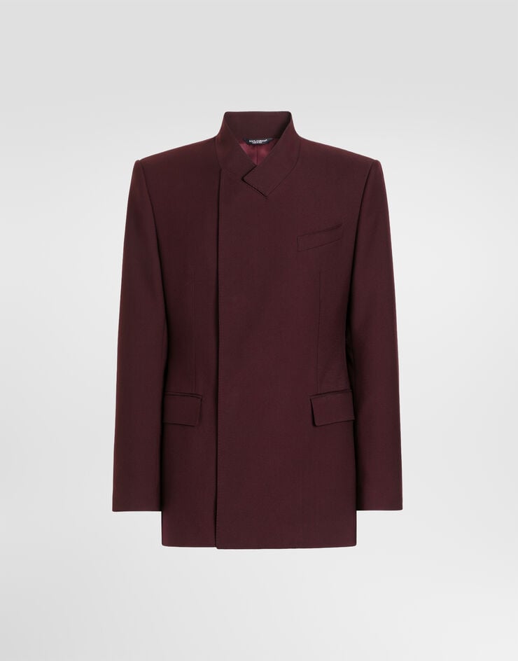 Dolce & Gabbana Sicilia double-breasted wool gabardine jacket Multicolor G2VO5TFU21E