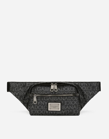 Dolce & Gabbana ウエストポーチ スモール コーティングジャカード Black BM2336AG182