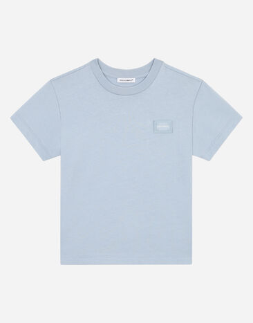 Dolce & Gabbana Jersey T-shirt with logo tag White L5JTIDG7B4J