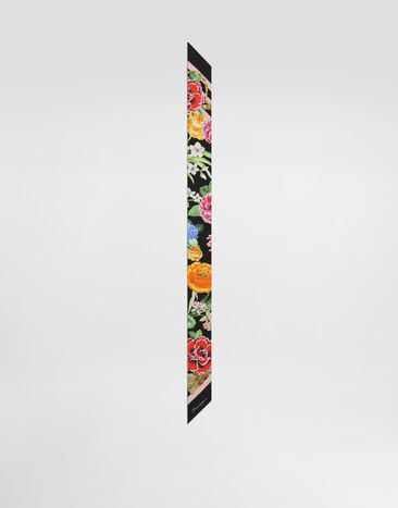 Dolce & Gabbana Floral-print twill headscarf (6x100) Gold WNR4C5W1111