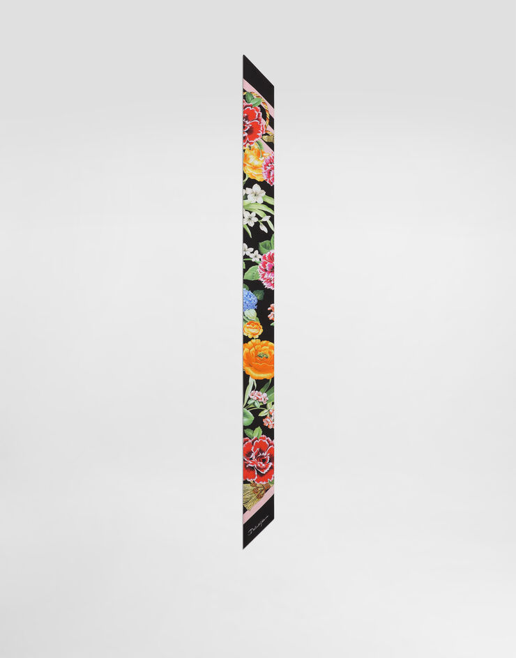 Dolce & Gabbana Floral-print twill headscarf (6x100) Print FS215AGDCV8